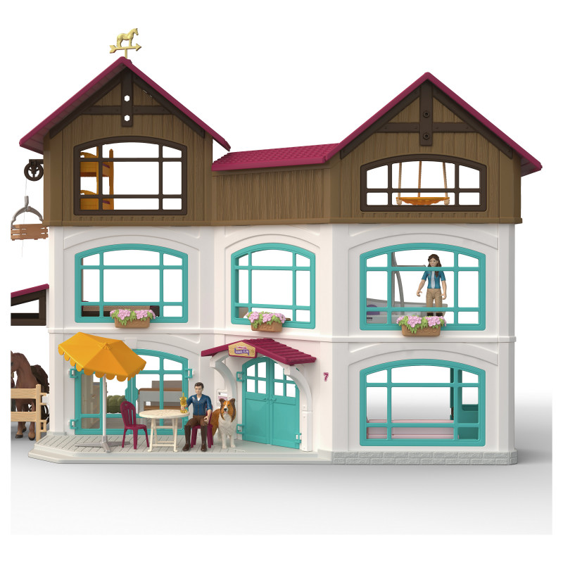 Schleich Horse Club järveäärne villa ja padok mängukomplekt 42785