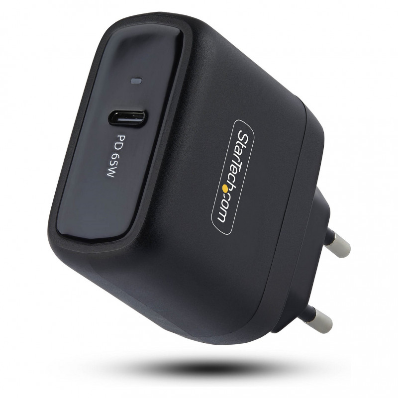 StarTech.com 1065EB-WALL-CHARGER 65 W USB-C GaN sülearvuti seinalaadija, must