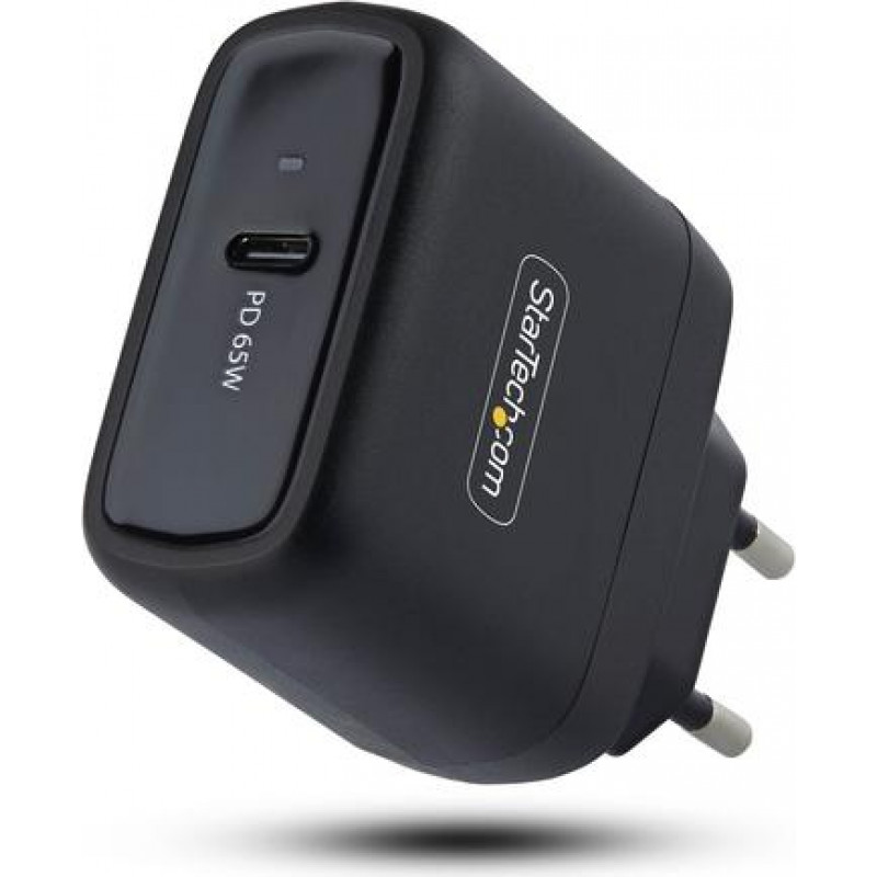 StarTech.com 1065EB-WALL-CHARGER 65 W USB-C GaN sülearvuti seinalaadija, must