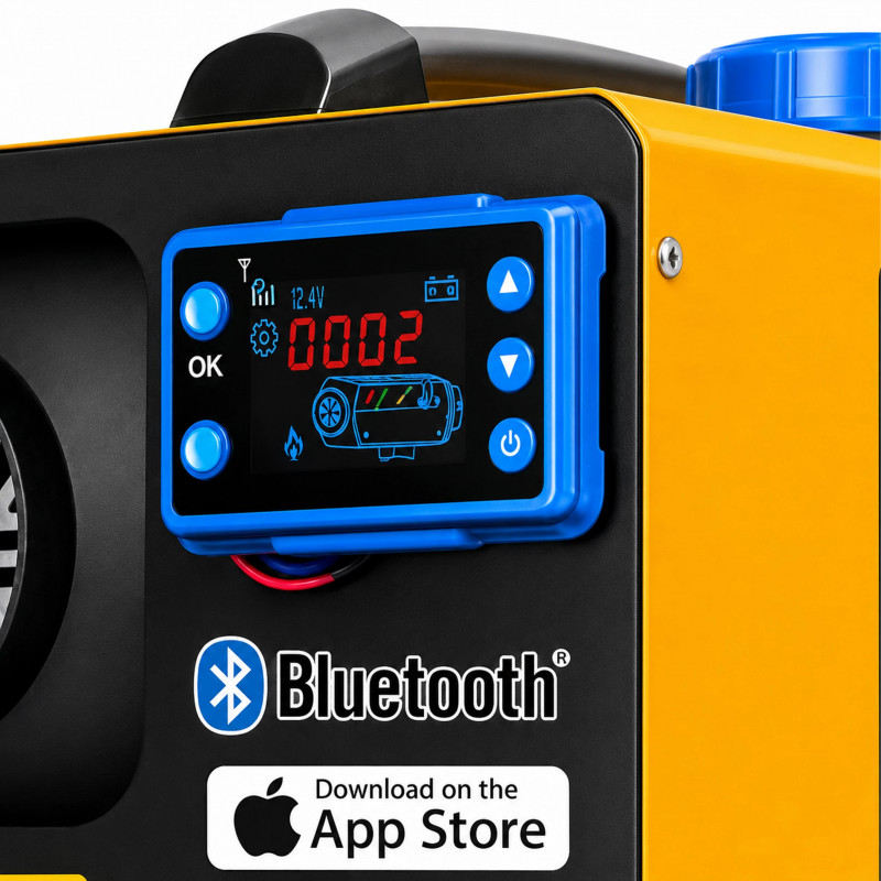 Extralink EX.82924 Õliküttega õhkkütte puhur Webasto 8 kW, 12/24 V, Bluetooth