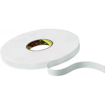 3M 9508W kahepoolsne polüetüleenist vahtteip, 66 m x 19 mm, valge, 0,8 mm paksune, modifitseeritud akrüül-liim, 1 rull KT777306350