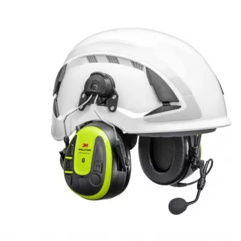 3M Peltor WS Alert X MRX21P3E3WS7 Bluetooth kiivrikinnitatav peakomplekt 30 dB SNR, kõrge nähtavusega kollane