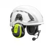3M Peltor WS Alert X MRX21P3E3WS7 Bluetooth kiivrikinnitatav peakomplekt 30 dB SNR, kõrge nähtavusega kollane