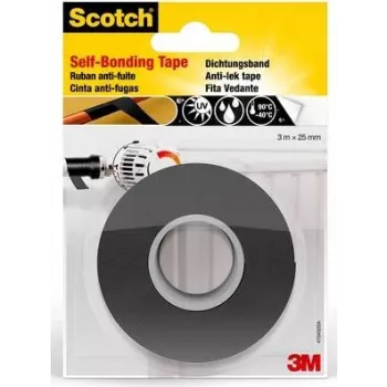 3M Scotch isesulanduv silikoonist parandusteip 4704, 25 mm x 3 m, must
