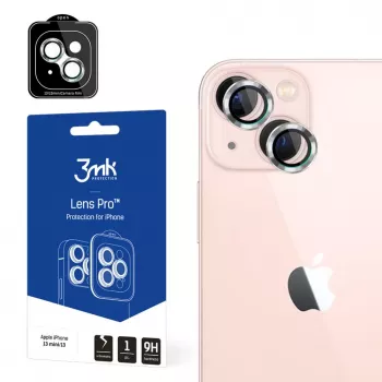 3MK Apple iPhone 13 Pro / 13 Pro Max Lens Protection Pro - Karastatud klaasist ja alumiiniumist kaamera objektiivi kaitse (must)