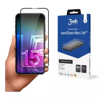 3MK Apple iPhone 15 Plus HardGlass Max Lite Must