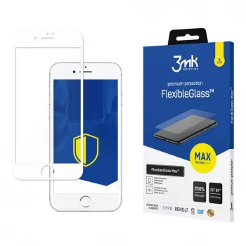 3MK Apple iPhone 7/8 Plus White FlexibleGlass Max ekraanikaitse