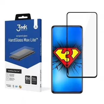 3MK Hard Glass Max Lite ekraanikaitse Xiaomi Poco X3 NFC / Poco X3 Pro jaoks - Must