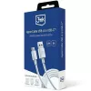 3MK Hyper Cable USB-A to USB-C 5A 60W 1.2m Valge