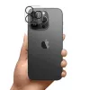 3MK Lens Pro Full Cover Karastatud Klaasist Kaamera Objektiivi Kaitse iPhone 14 Pro / 14 Pro Max jaoks Alumiiniumraami ja Paigaldusraamiga (1 tk, Must)