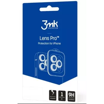 3MK Lens Protection Pro iPhone 12 Pro Max - karastatud klaasist kaamera objektiivi kaitse (must)