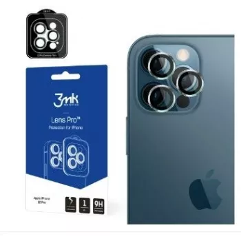3MK Lens Protection Pro iPhone 12 Pro jaoks - Karastatud klaasist kaamera objektiivi kaitse (3-pakk)