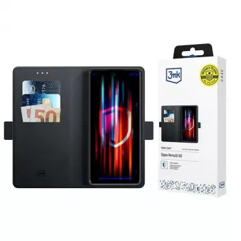 3MK rahakotiga ümbris Oppo Reno10 5G jaoks, must