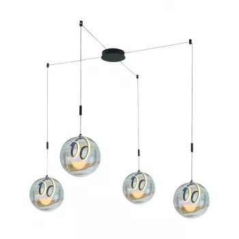 40W LED rippvalgusti 2000lm loomulik valge 4000K must alumiinium 400mm