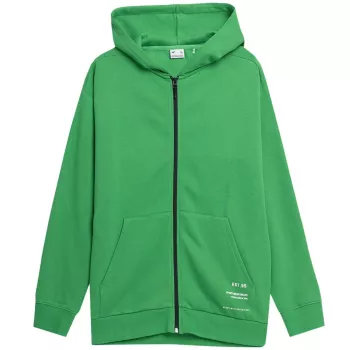 4F meeste sügavroheline ümara kaelusega dressipluus SS23 Regular Fit suurus S