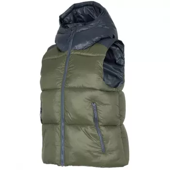 4F Naiste khaki polsterdatud vest H4Z22 KUDP004 43S suurus S