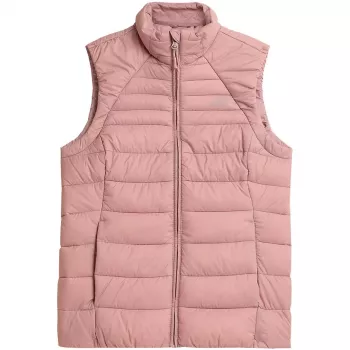 4F Naiste tepitud vest hele roosa H4Z21 KUDP001 56S Suurus S