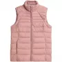 4F Naiste tepitud vest hele roosa H4Z21 KUDP001 56S Suurus S