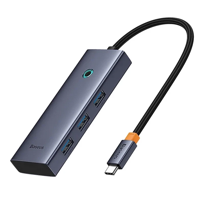 5-in-1 Hub Baseus UltraJoy Series USB-C to HDMI 4K@30Hz + 3x USB 3.0 + 1x PD (Grey)