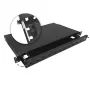 A-LAN Alantec Telescopic Fiber Optic Patch Panel 12xSC Simplex / 12xLC Duplex 19 inch 1U with Mounting Accessories (Cable Glands, Cable Ties) (FOP-1U-12SCS-C-P)