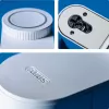 ABUS ABLO10000W juhtmevaba ukse lukustusajam – pinnale paigaldatav Euro profiiltsilindritele, valge
