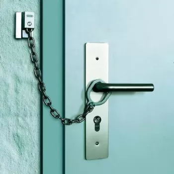 ABUS ABTS21540 uksekett turvarõngaga, nikeldatud teras, 215 mm