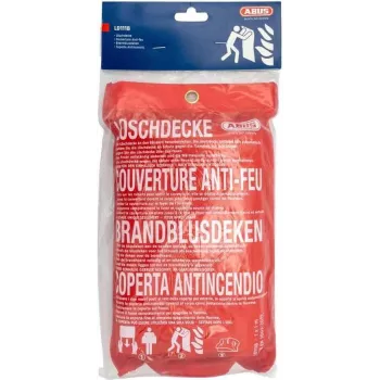 ABUS LD1118 Tulekustutustekk 100 x 100 cm Klaaskiust Punane DIN EN 1869:2001 86672