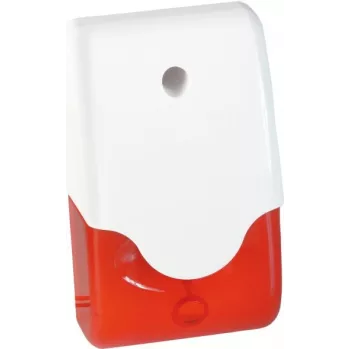 ABUS Security-Center SG1681 Mini Sireen vilkuva tulega, punane, 12 V DC, 105 dB, IP44, juhtmega, siseruumidesse/varjatud välisruumidesse