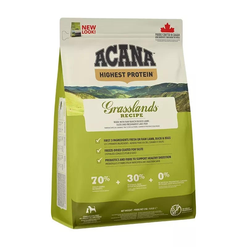 ACANA Highest Protein Grasslands Kuiv Koeratoit - 2kg