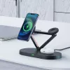 ACEFAST 15W Qi juhtmevaba laadija iPhone'ile MagSafe'iga, Apple Watchile ja Apple AirPodsidele, alushoidja magnetiline hoidik, must