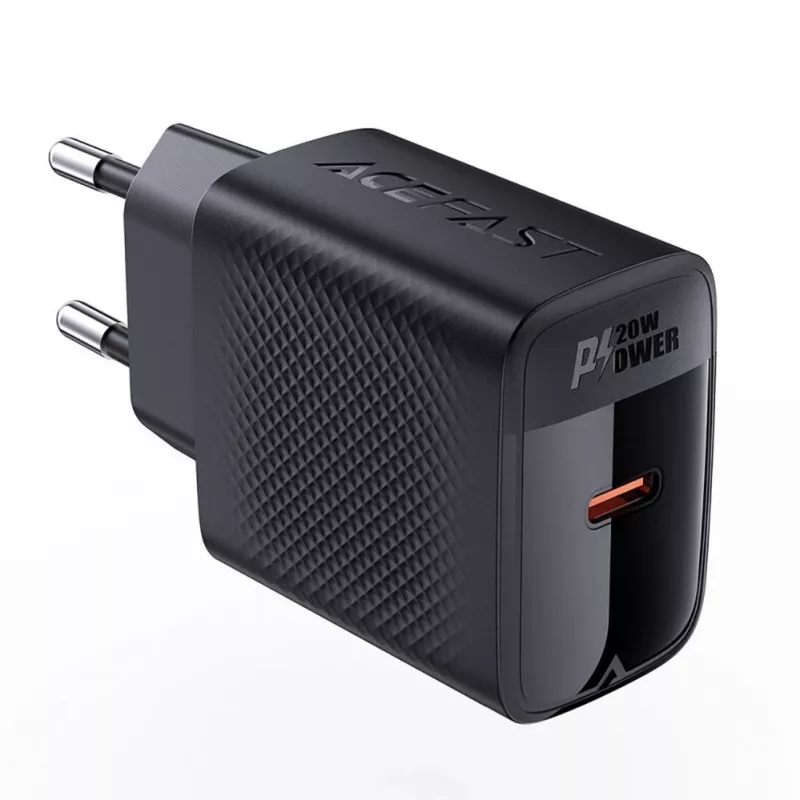 ACEFAST A82 GaN USB-C PD 20W seinadapter - must