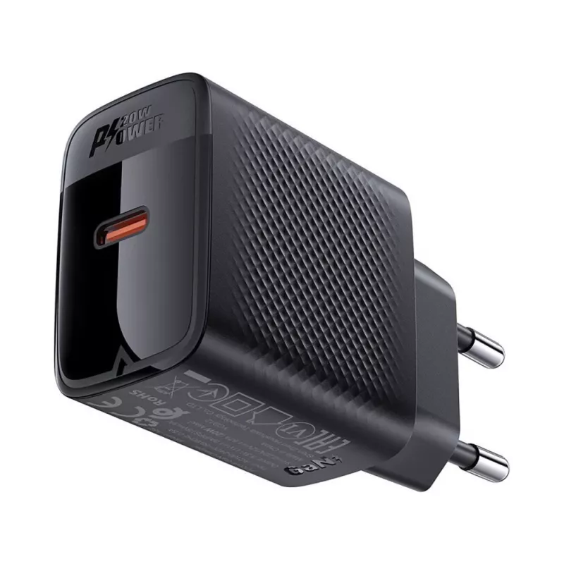 ACEFAST A82 GaN USB-C PD 20W seinadapter - must