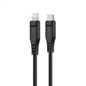 Acefast Apple Lightning to USB-C kaabel 1,2m 30W 3A MFI sertifitseeritud kiirlaadimis- ja andmesünkroonimiskaabel must