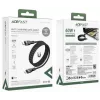 Acefast C11-03 3in1 USB-C to USB-C kaabel 100W 480Mbps 1,2m Must