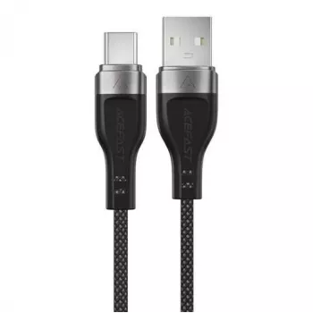 ACEFAST C11-04 USB-A to USB-C 3A Magnetic Punutud Kaabel 1,2m Must