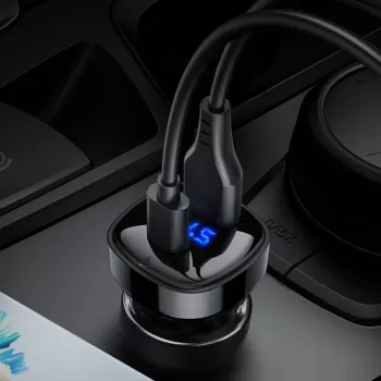 ACEFAST Auto Laadija 66W USB Type C / USB, PPS, Power Delivery, Quick Charge 4.0, AFC, FCP Must (B4 black)