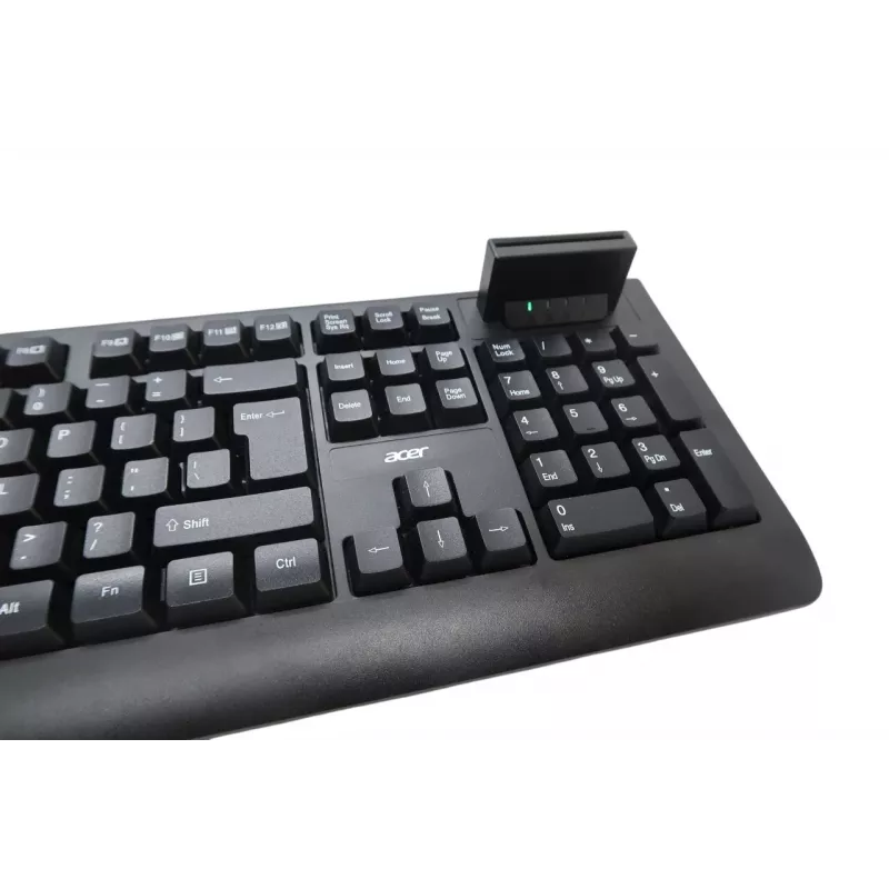 Acer AKW320 Juhtmega klaviatuur nutika kaardilugejaga, USA rahvusvaheline paigutus, must