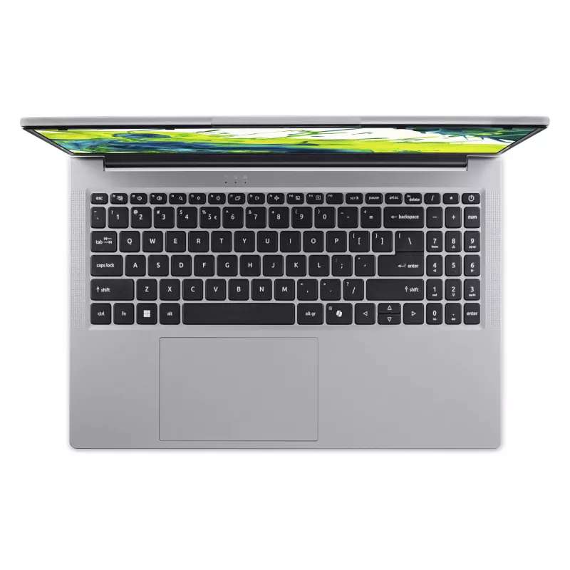 Acer Aspire Lite 15 AL15-54P-55WH Sülearvuti, 15.6 inch Full HD, Intel Core Ultra 5 115U, 16 GB LPDDR5X, 512 GB SSD, Intel UHD Graphics, Windows 11 Home, USA rahvusvaheline klaviatuur, helehõbe, 24-kuuline garantii