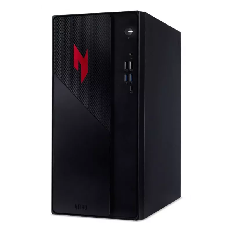 Acer Nitro N20-101 mänguarvuti, Intel Core i5-13400F, 32GB DDR4, 1TB NVMe SSD, NVIDIA GeForce RTX 3050, Windows 11 Home, must punaste aktsentidega