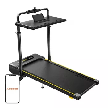 ACEZOE P20 Kokkupandav elektriline jooksulint (must/kollane) – 2,5 HP, 14 km/h