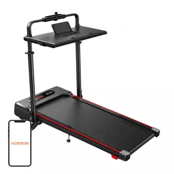 ACEZOE P20 Kokkupandav elektriline jooksulint - 2,5 HP mootor, 12 km/h, LED-ekraan, punane