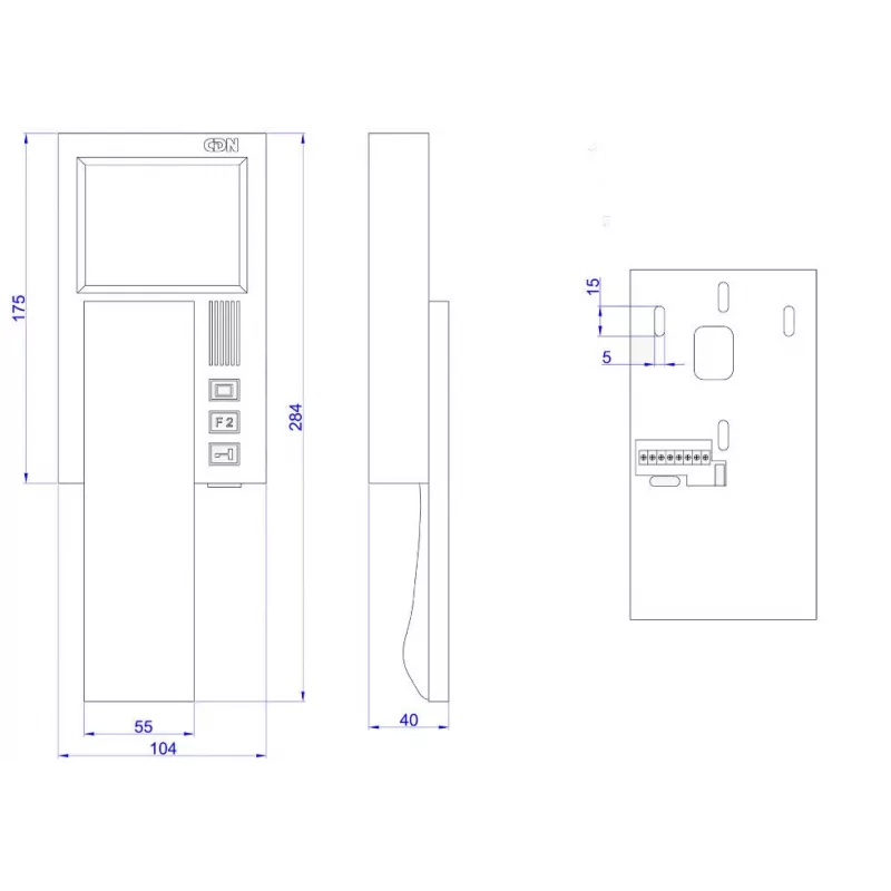 ACO INS-MPR 4 INSPIRO Digitalne värvimonitor videouksetelefonisüsteemidele