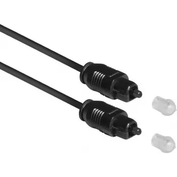 ACT 1,2m SPDIF TOSlink optiline helikaabel isane-Isane, must, tõmblukuga kott AC3690