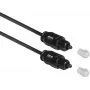 ACT 1,2m SPDIF TOSlink optiline helikaabel isane-Isane, must, tõmblukuga kott AC3690