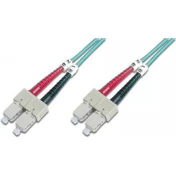 ACT 30m LSZH Multimode 50/125 OM4 Duplex Fiiber Komutatsioonikaabel SC-SC, Aqua RL3730