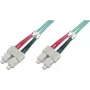 ACT 30m LSZH Multimode 50/125 OM4 Duplex Fiiber Komutatsioonikaabel SC-SC, Aqua RL3730