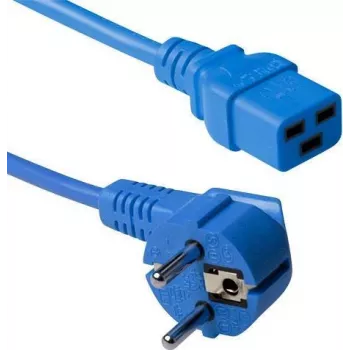 ACT 3m nurga all Schuko to C19 sinine toitekaabel 16A 250V AK5174