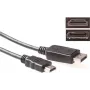ACT DisplayPort - HDMI konversioonikaabel 1m 4K@30Hz kullatud pistikud AK3988