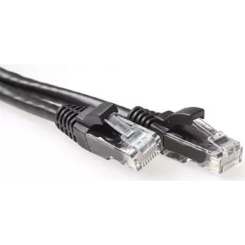 ACT IB2952 0,25m Cat6a U/UTP paigalduskaabel, must