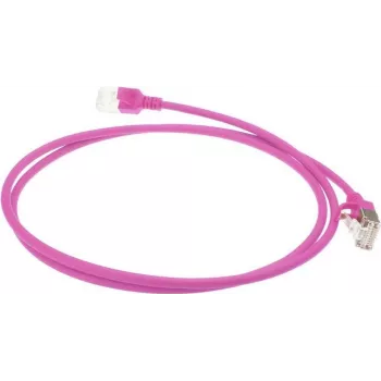 ACT Roosa 3m LSZH U/FTP CAT6A Datacenter Slimline Patch Kaabel Snagless RJ45 Pistikutega (DC7403)